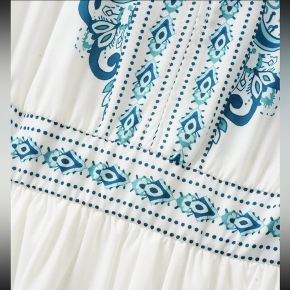 NWT-BEAUTIFUL BloomChic Boho Dress w/ liner. Size: Plus 22-24 - Picture 4 of 16